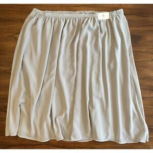 NWT Gap Gray Skirt In Flowy Gauzey Material Sz XL Normcore Fallcore Whimsygoth
